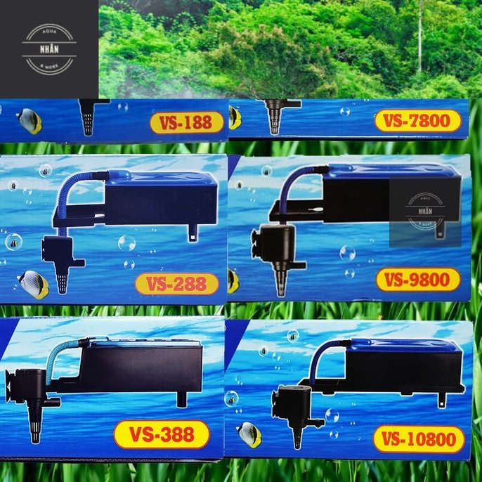 VIPSUN VS 188 - 288 - 388 - 7800 -10800 ชุดปั๊มกรองตู้ปลา / ชุดกรองน้ําตู้ปลา Vipsun - จัดส่งรวดเร็ว