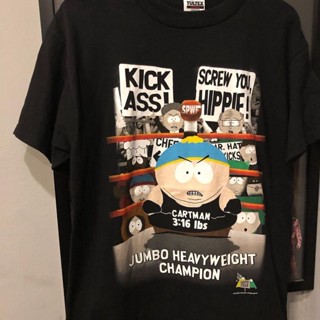 เสื้อยืดคอกลม แขนสั้น ผ้าฝ้าย 100% พิมพ์ลายการ์ตูนเกม South park Four Cheap Guests park สไตล์อเมริกัน สําหรับผู้ชาย