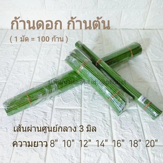 ก้านดอกไม้ ก้านต้น ขนาด 3 มิล ความยาว 8"- 20" (สินค้าพร้อมส่ง มีบริการเก็บเงินปลายทาง)