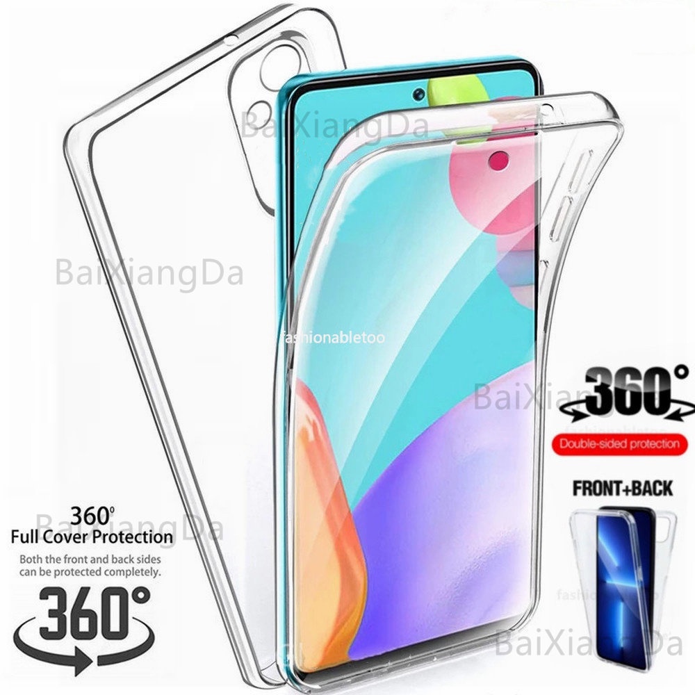 360 ป้องกันเคสโทรศัพท์สําหรับ Samsung Galaxy A06 s A06s 06s A16 A26 A36 A56 16 A 26 A 36 A 56 SamsungA06s 5G ปลอก Double Clear Soft Silicon TPU กันกระแทกปกหลัง