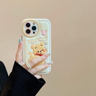 เคสโทรศัพท์มือถือ ลายการ์ตูนหมีน่ารัก สําหรับ Iphone 14pro Max Apple 13 12 11