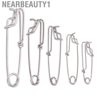 Nearbeauty1 Fishing Connectors Clips Snap  5PCS Long Line Clips Snap Lightweight Polished Stainless Steel  for Surf Fishing for Freshwater