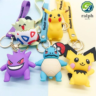 Ralph PIKACHU พวงกุญแจ ตัวการ์ตูนอะนิเมะ พวงกุญแจรถ