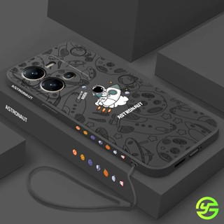 เคส Vivo V25 V25 5G เคสนิ่ม สร้างสรรค์ Vivo V25 เคสซิลิโคน Vivo V25 Silicone Astronaut Case 2B-SS