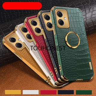 เคส Xiaomi Redmi Note 12 Pro Plus เคส Redmi A1 Cover เคสโทรศัพท์มือถือ ลายหนังจระเข้ พร้อมแหวนนิ้ว สําหรับ