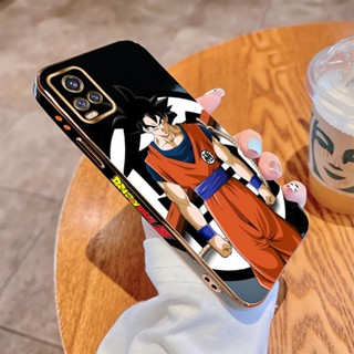 เคสโทรศัพท์มือถือ แบบนิ่ม ลายการ์ตูนดราก้อนบอล ขอบสี่เหลี่ยม หรูหรา สําหรับ Vivo V9 V11i V17 V19 Neo V20 2021 V20 SE V15 Pro