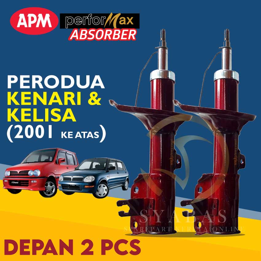 APM PERFORMAX ABSORBER PERODUA KENARI & KELISA ด้านหน้า / ด้านหลัง / ชุด APM