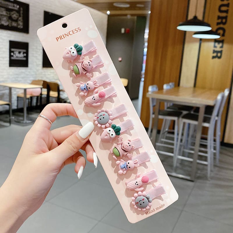 10 ชิ ้ น/Set ดอกไม ้ น ่ ารักคลิปผมเด ็ ก Catoon สัตว ์ ผลไม ้ เด ็ กสาว Hairpins Barrettes หวานเด ็ กอุปกรณ ์ เสริมผม ราคา ถูกที่สุด ดีลบีเคเค แกลเลอรีภาพที่ 6
