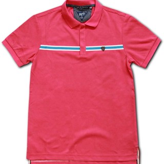 เสื้อยืดโปโล Tx-65 Cotton TC สีบานเย็น