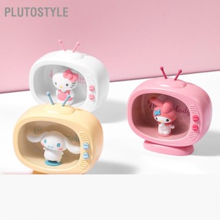 PLUTOSTYLE โคมไฟข้างเตียงโมเดลทีวีการ์ตูนซิลิโคนไฟกลางคืนโคมไฟตกแต่งห้องนอน