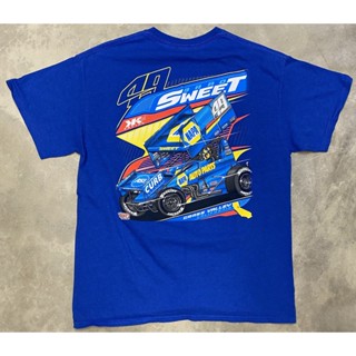 เสื้อยืดลําลอง แขนสั้น พิมพ์ลาย Kasey Kahne Racing World of Outlaws Sprint Car Tee - Large 2010s Brad Sweet สําหรับผู้ชาย