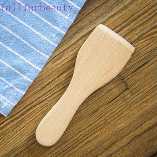 FALLFORBEAUTY Spatulas Wooden Small Bakeware Beech Butter Baking Cooking Shovel