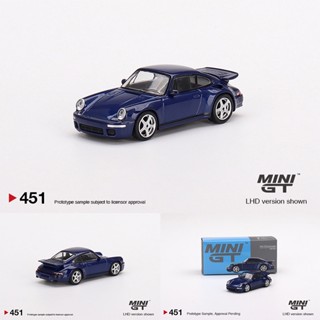 โมเดลรถยนต์ อัลลอย ขนาดเล็ก GT 1:64 911 CTR Anniversary Dark Blue 451