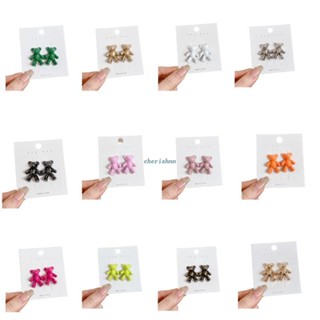 Ch*【พร้อมส่ง】กระดุมกางเกงยีน รัดรูป รูปหมี