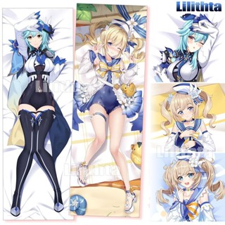 ปลอกหมอน พิมพ์ลายการ์ตูนอนิเมะ Dakimakura Genshin Impact Eula Barbara Game สําหรับตกแต่งบ้าน