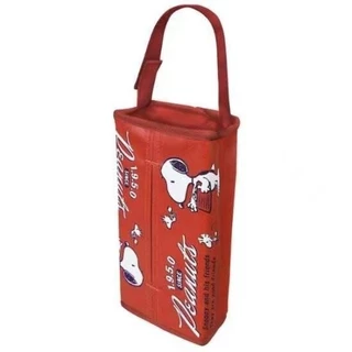 ส่งจากไทย กล่องใส่กระดาษทิชชู่ Snoopy Peanuts สำหรับแขวนในรถ งานญี่ปุ่น มาใหม่ วัสดุเป็นหนัง PU ฟอกนุ่ม ขนาด 13×25×5 cm