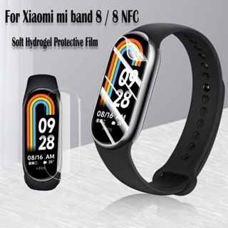 Hd ฟิล์มไฮโดรเจล ป้องกันหน้าจอ สําหรับ Xiaomi Mi Band 8 NFC เต็มรูปแบบ ฟิล์มป้องกัน สําหรับ Miband 8 ไม่ใช่กระจก