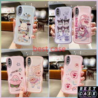 เคสโทรศัพท์มือถือแบบนิ่ม ใส ลายการ์ตูนคลื่นน่ารัก สําหรับ Samsung A50 A30S A50s