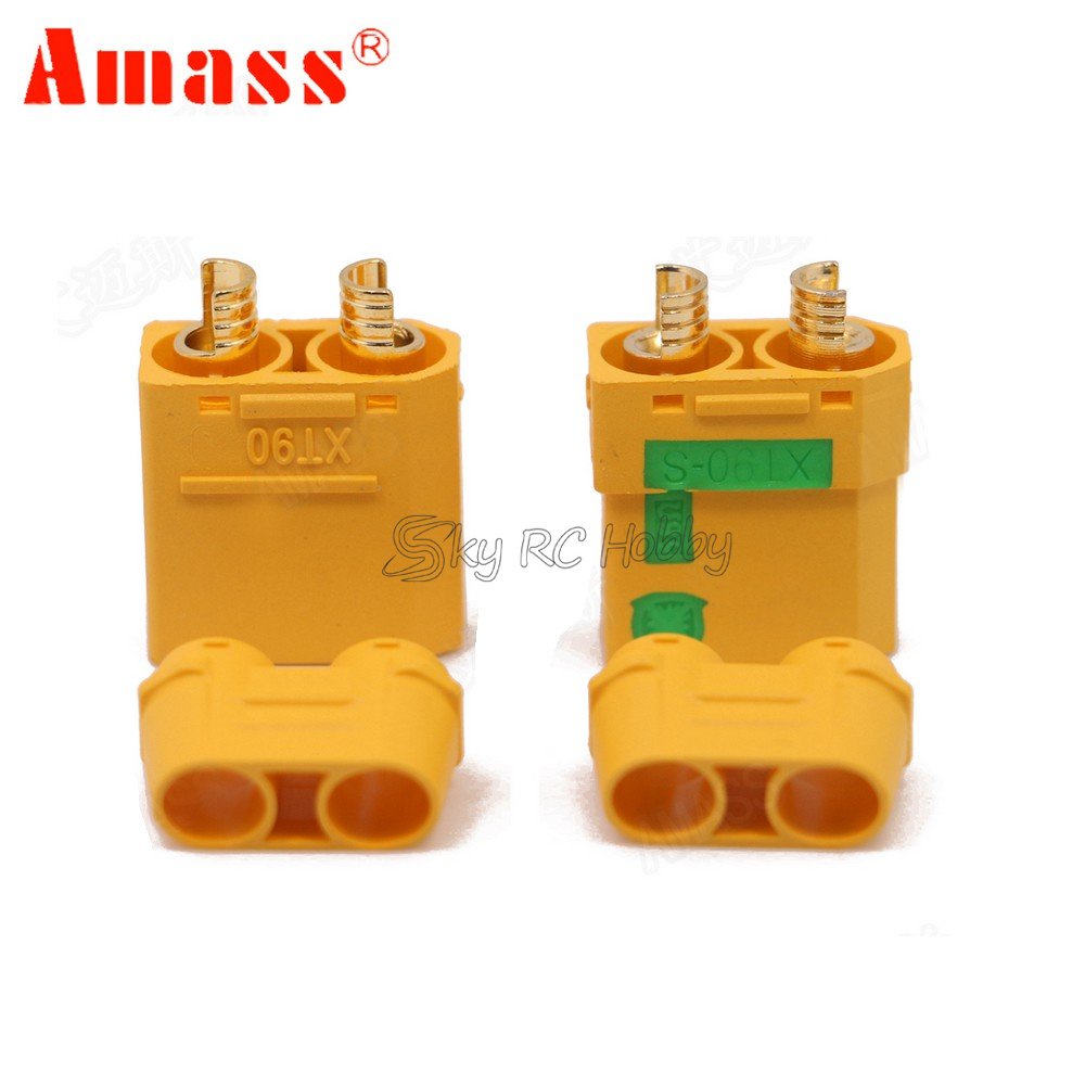 1 คู่ Amass XT90S XT90-S ชายหญิง Bullet Connector Anti Spark สําหรับ RC