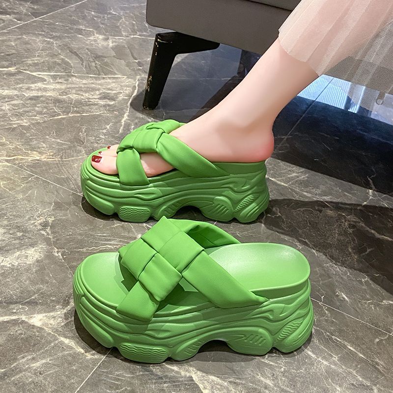 รองเท้าแตะแฟชั่ รองเท้าแตะสายมินิมอล น้องเรียบหรู ดูดีมาก สูง8cm 3สี size 34-39 รองเท้าแตะรองเท้าแพลตฟอร์มแฟชั่นสตรี