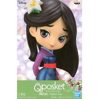 Mulan - Glitter Line ของแท้ JP - Q Posket Banpresto [โมเดล Disney]