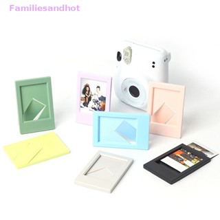 Familiesandhot&gt; กรอบรูป ขนาดเล็ก ที่วางโฟโต้การ์ด เดสก์ท็อป กรอบรูป ขาตั้ง ตกแต่งสมุดภาพ เดสก์ท็อป ตกแต่งได้ดี