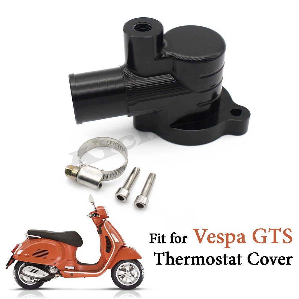 ฝาครอบเทอร์โมสตัท อะไหล่เครื่องยนต์รถจักรยานยนต์ อลูมิเนียม สําหรับ Vespa GTS GTV Scooter