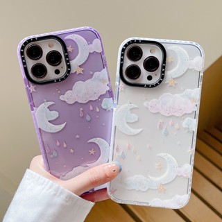 Casetify เคสโทรศัพท์มือถือแบบนิ่ม ใส กันกระแทก ลายก้อนเมฆ สีหวาน สําหรับ iPhone14 13 12 11 Pro MAX IX XS MAX XR 7Plus 8Plus