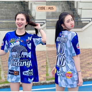 ‼️ใหม่ !!️(พร้อมส่ง ) เสื้อยืดลําลอง แขนสั้น พิมพ์ลาย THAILAND CHANG JERSEY แฟชั่นฤดูร้อน ไซซ์ 100 ซม.-160 ซม. XS-3XL