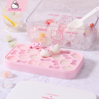 Hello Kitty ถาดแม่พิมพ์ซิลิโคน เกรดอาหาร หลายชั้น สําหรับทําน้ําแข็ง ในครัวเรือน