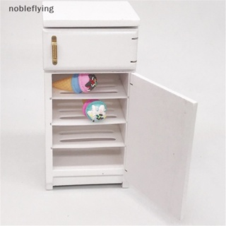 Nf เฟอร์นิเจอร์ตู้เย็น ขนาดเล็ก สําหรับบ้านตุ๊กตา 1:12 1 ชิ้น nobleflying