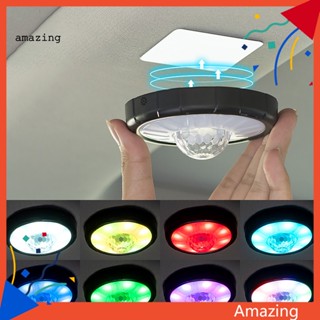 [AM] โคมไฟหลังคารถยนต์ DJ Rhythm Light Not Dazzling ไร้สาย มัลติฟังก์ชั่น หลากสี สําหรับรถยนต์