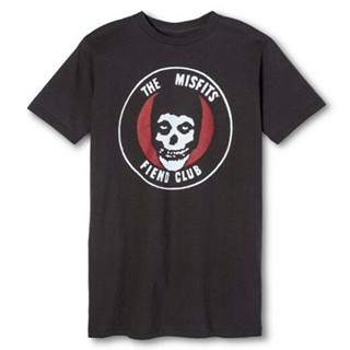 ใหม่【ส่วนลดจํากัด】เสื้อยืด ลาย The Misfits Fiend Club Charcoal สไตล์พังก์ร็อค แฟชั่น 603372