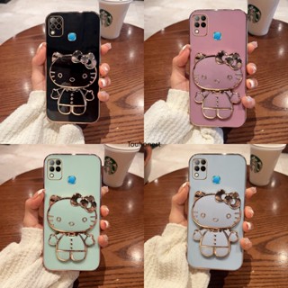 เคส infinix Hot 10 เคส infinix Hot 30i เคส infinix Hot 30 Play Case infinix Hot 20i Case infinix Hot 20S Case infinix Hot 20 Play Case Cute Anime Cartoon Vanity Mirror Hello Kitty Holder Phone Cover Cassing Cases Case With Metal Sheet TK โทรศัพท์มือถือ