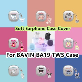 【Ĕϟ】เคสหูฟัง แบบนิ่ม แบบใส ลายนักบินอวกาศ เอเลี่ยน สําหรับ BAVIN BA19 TWS BAVIN BA19 TWS