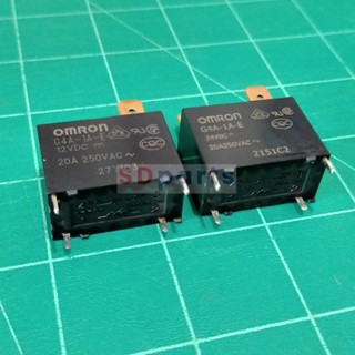 รีเลย์ Relay OMRON Plug In คอยล์ 12VDC 24VDC 4P 20A 250VAC **ของแท้** #G4A-1A-E OMRON (1 ตัว)