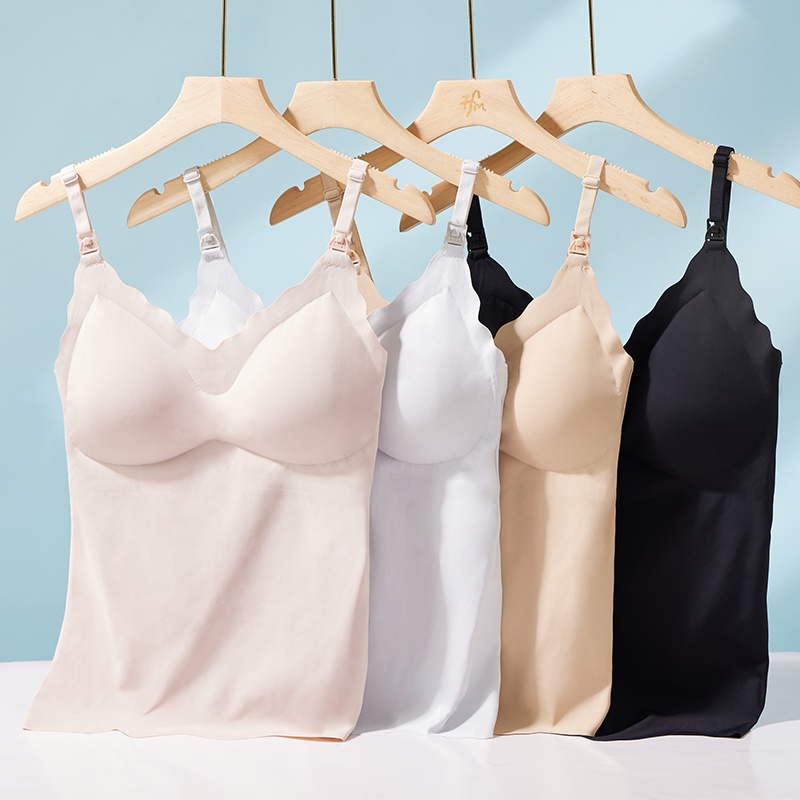 เสื้อกั๊กพยาบาล พร้อมแผ่นซับน้ํานม ผ้าเรยอน ระบายอากาศ สวมใส่สบาย สําหรับให้นมบุตร - รูปที่ 3