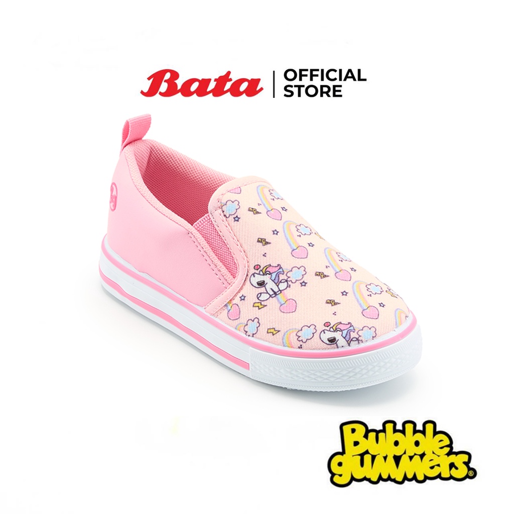 Bata รองเท้าแบบสวมสำหรับเด็กผู้หญิง สวมใส่ง่าย รุ่น JOYFUL สีชมพู รหัส 1415557