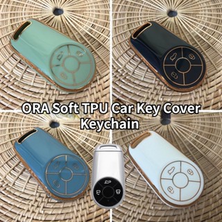 เคสกุญแจรีโมทรถยนต์ TPU แบบนิ่ม สําหรับ ORA Good Cat and ORA Goodcat GT