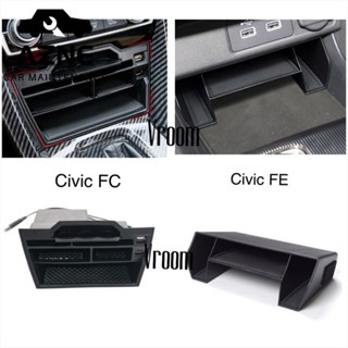 กล่องเก็บของคอนโซลกลาง USB สําหรับ Honda Civic FC Civic FE