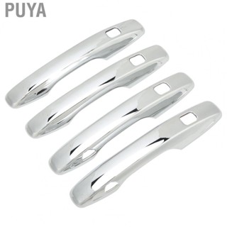 Puya Exterior Door Handle Cover  Outside Door Handle Trim 4PCS Smart Keyless Entry  for Car