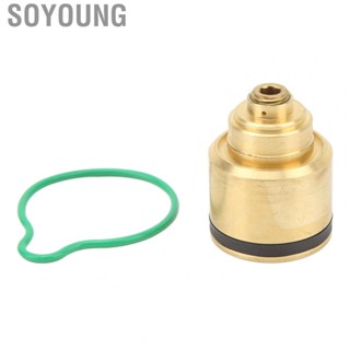 Soyoung Mechanical AC Compressor Control Valve  High Accuracy Easy Install AC Compressor Control Valve Gasket  Aging Metal Rubber  for Vehicle