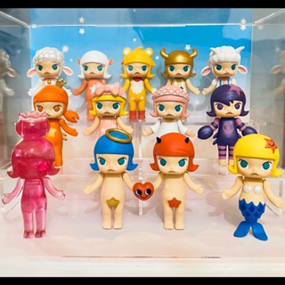 【Genuine】POPMART Molly Zodiac Classic Series blind box Set 12 Designs Hidden Figure Doll Ornament Gift