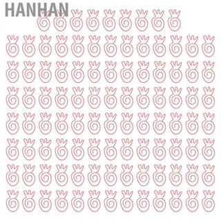 Hanhan Office Clips  Electroplated Kids Paper Clips 100Pcs  for Letters