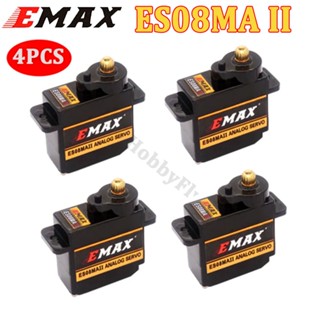 Emax ES08MA ES08MAII เกียร์เซอร์โวอะนาล็อก โลหะ ขนาดเล็ก 12 กรัม แบบเปลี่ยน สําหรับเฮลิคอปเตอร์ เครื่องบินบังคับ หุ่นยนต์ เรือบังคับ