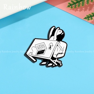 【Rainbow】เข็มกลัดเคลือบ ลายการ์ตูนเด็กผู้หญิง ของขวัญสําหรับเพื่อน ใส่ไปทํางาน