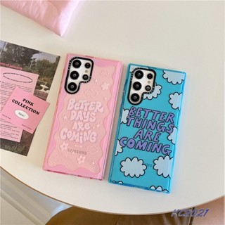 เคสโทรศัพท์มือถือแบบนิ่ม TPU ใส กันกระแทก ลาย TiFY【Better Day Is coming】แฟชั่น สําหรับ Samsung Galaxy S23 Plus S22 Ultra S21 Plus S21 Ultra S20 Ultra S20+