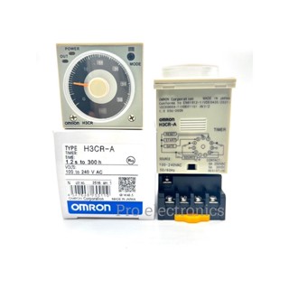 TIMER ไทม์เมอร์ OMRON H3CR-A 220VAC 11ขา 100-240VAC แถมขา