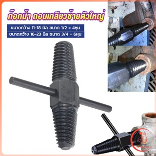 Sudyod ก๊อกน้ำ ถอนเกลียวซ้ายตัวใหญ่ ใช้ถอดก๊อกน้ำ4 หุน 6 หุน ที่หักคา  Screw Bolt Extractor