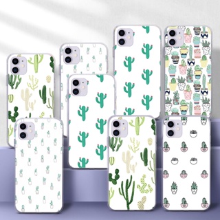 เคสโทรศัพท์มือถือแบบนิ่ม TPU ใส ลายการ์ตูนกระบองเพชร พืช 134Q สําหรับ Samsung S10 S10E S20 Fe Lite S20 Ultra S21 Plus